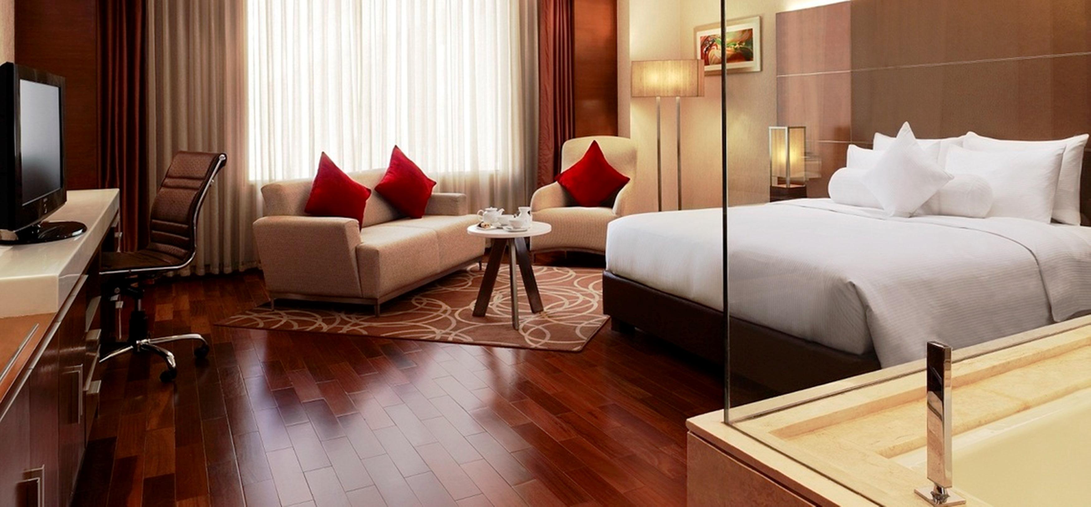 Hotel Hyatt Centric Janakpuri Nueva Delhi Exterior foto A room at the hotel